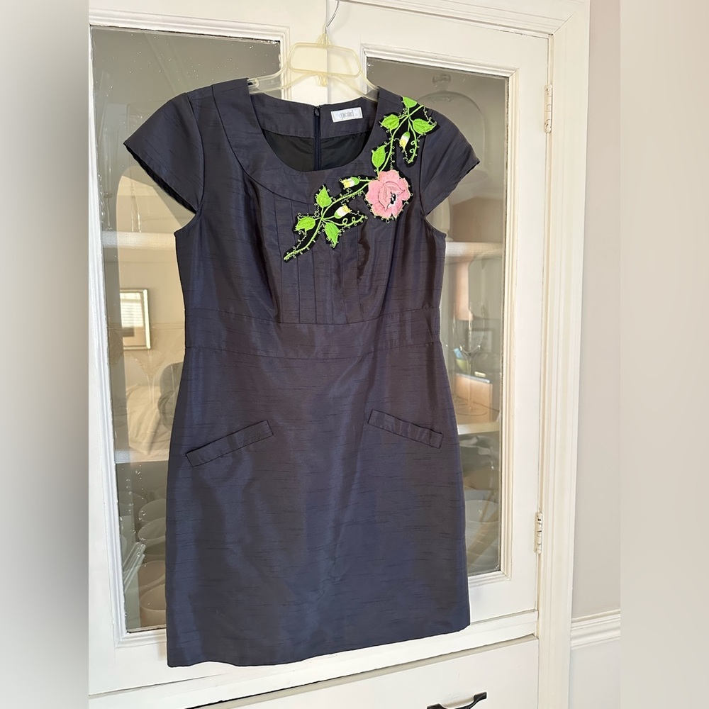 Custom altered/decorated formal dress.  Approximately size 8.